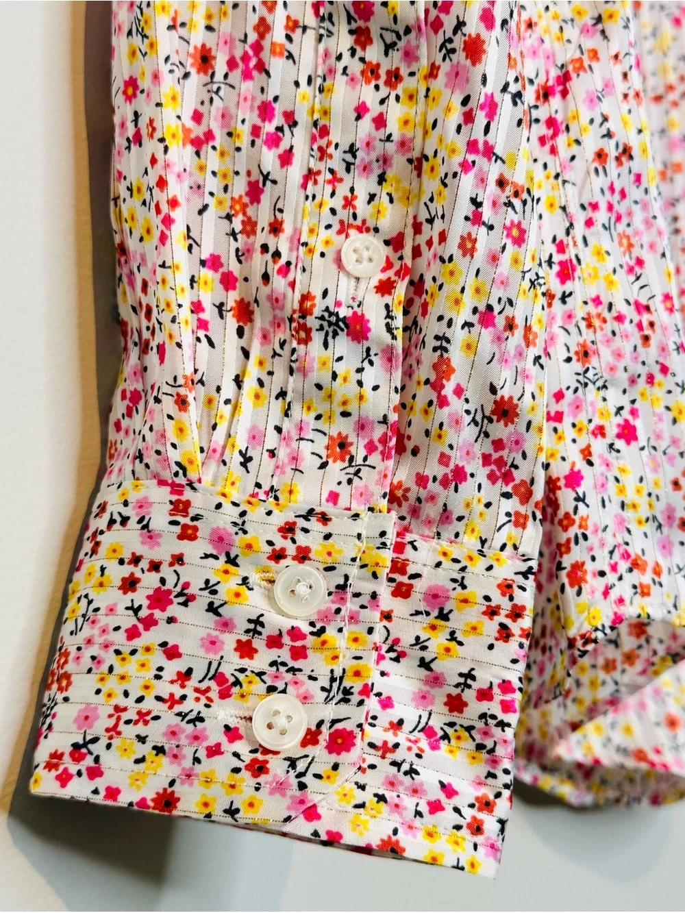 J.Crew Ruffle Field Day Floral Print Ivory Pink Blouse Shirt Top NWT